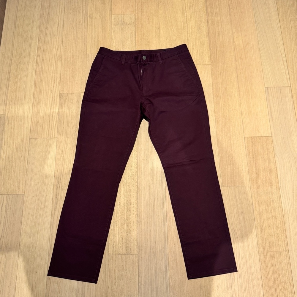 Bonobos Men's Burgundy Slim Chino NWOT W36 L32